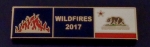 California WILDFIRES 2017 Gold Award Commendation Uniform Bar Pin